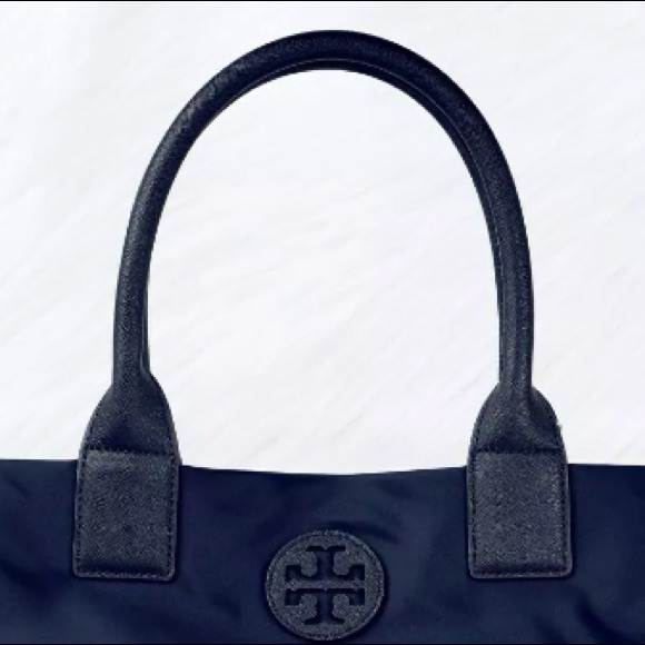 NEW TORY BURCH ELLA NYLON TOTE BLACK LARGE - Picture 11 of 11